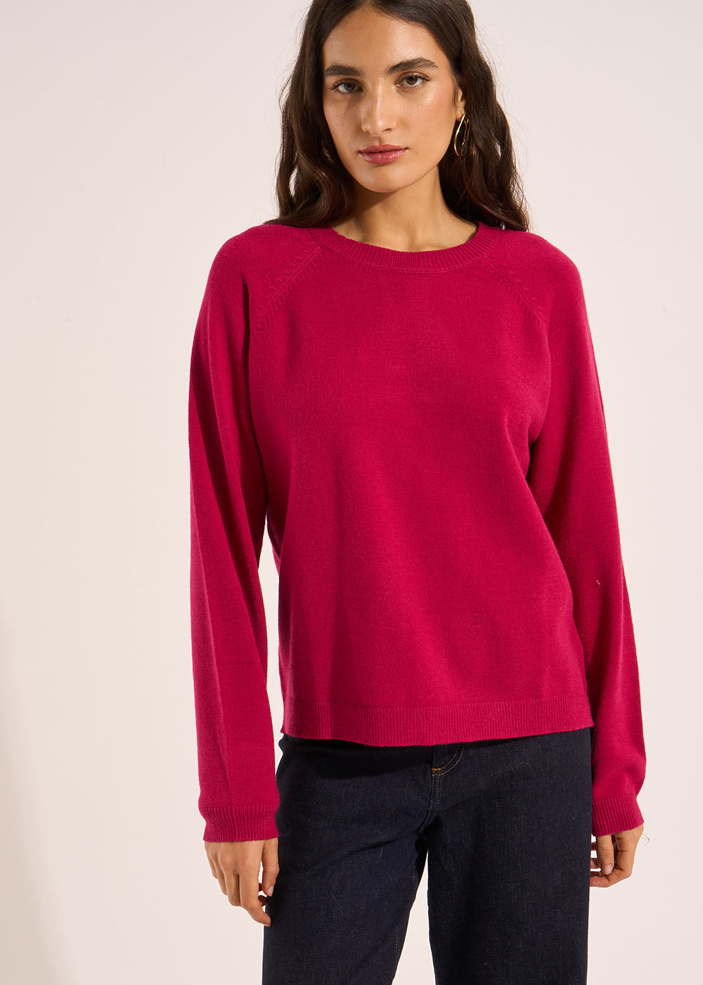 Round neck jumper with long sleeves - Sud Express - 5 - Sud Express