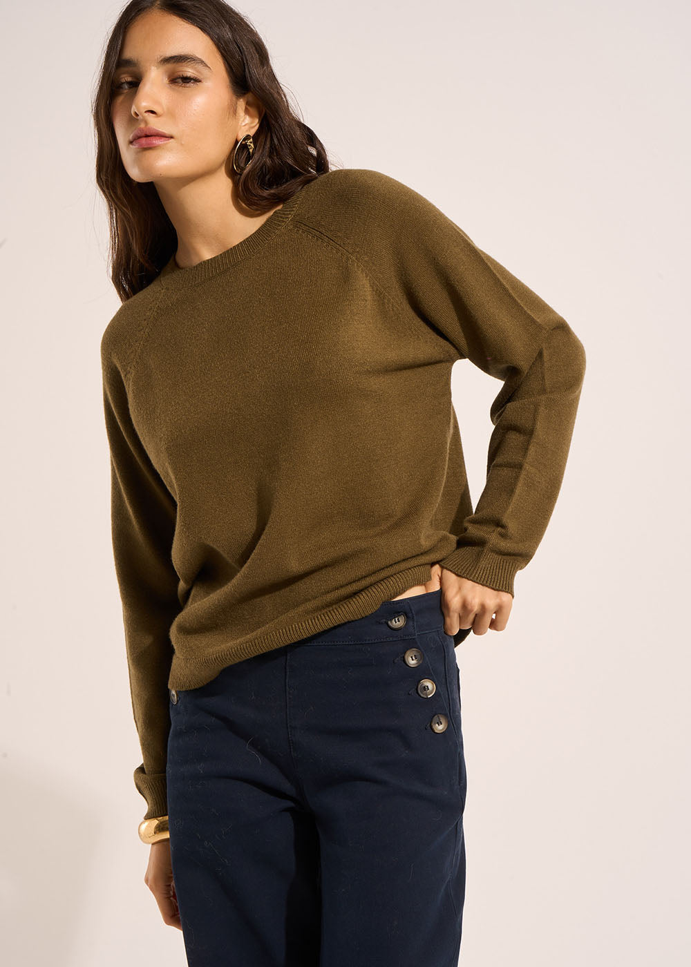 Round neck jumper with long sleeves - Sud Express - 5 - Sud Express