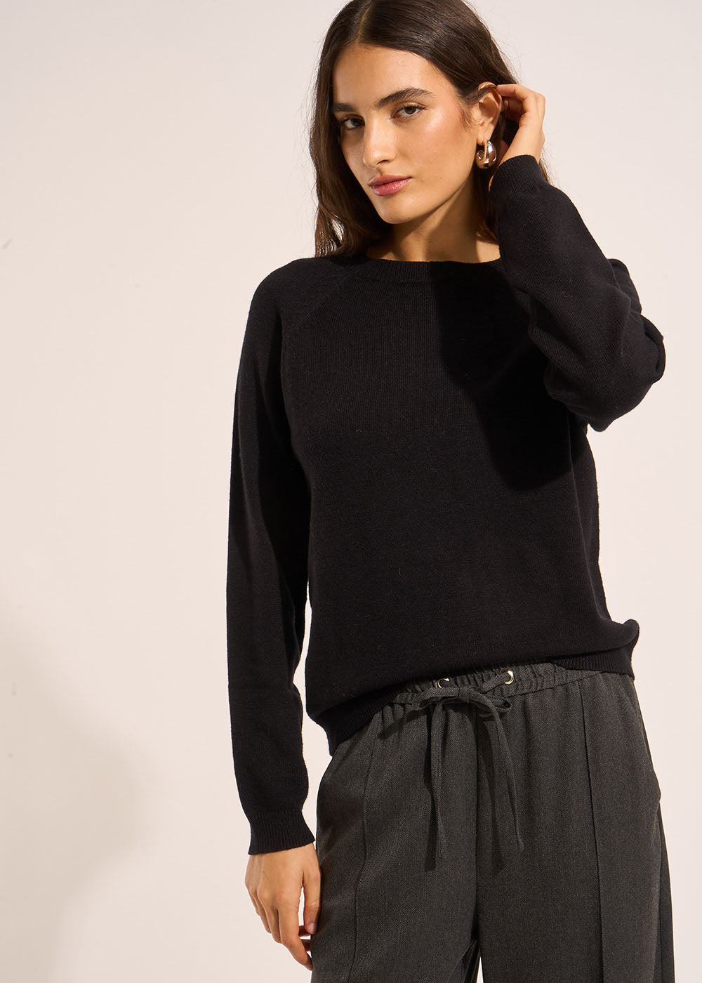 MARTINOR Round neck jumper with long sleeves - 1 - Sud Express - Sud Express