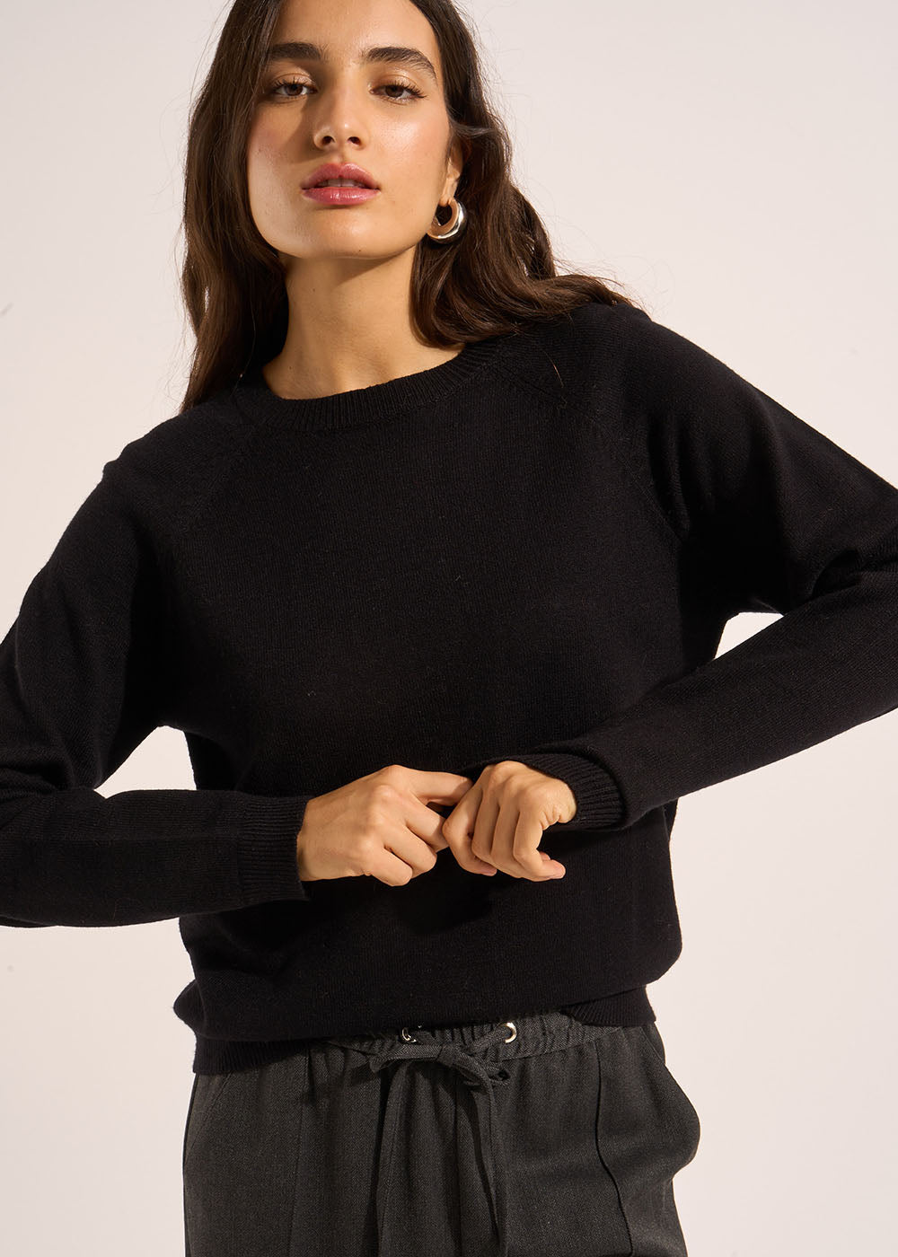 Round neck jumper with long sleeves - Sud Express - 5 - Sud Express