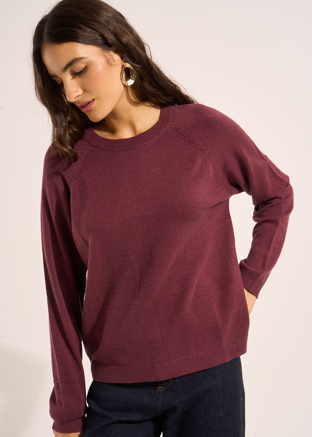 MARTINOR Round neck jumper with long sleeves - 1 - Sud Express - Sud Express