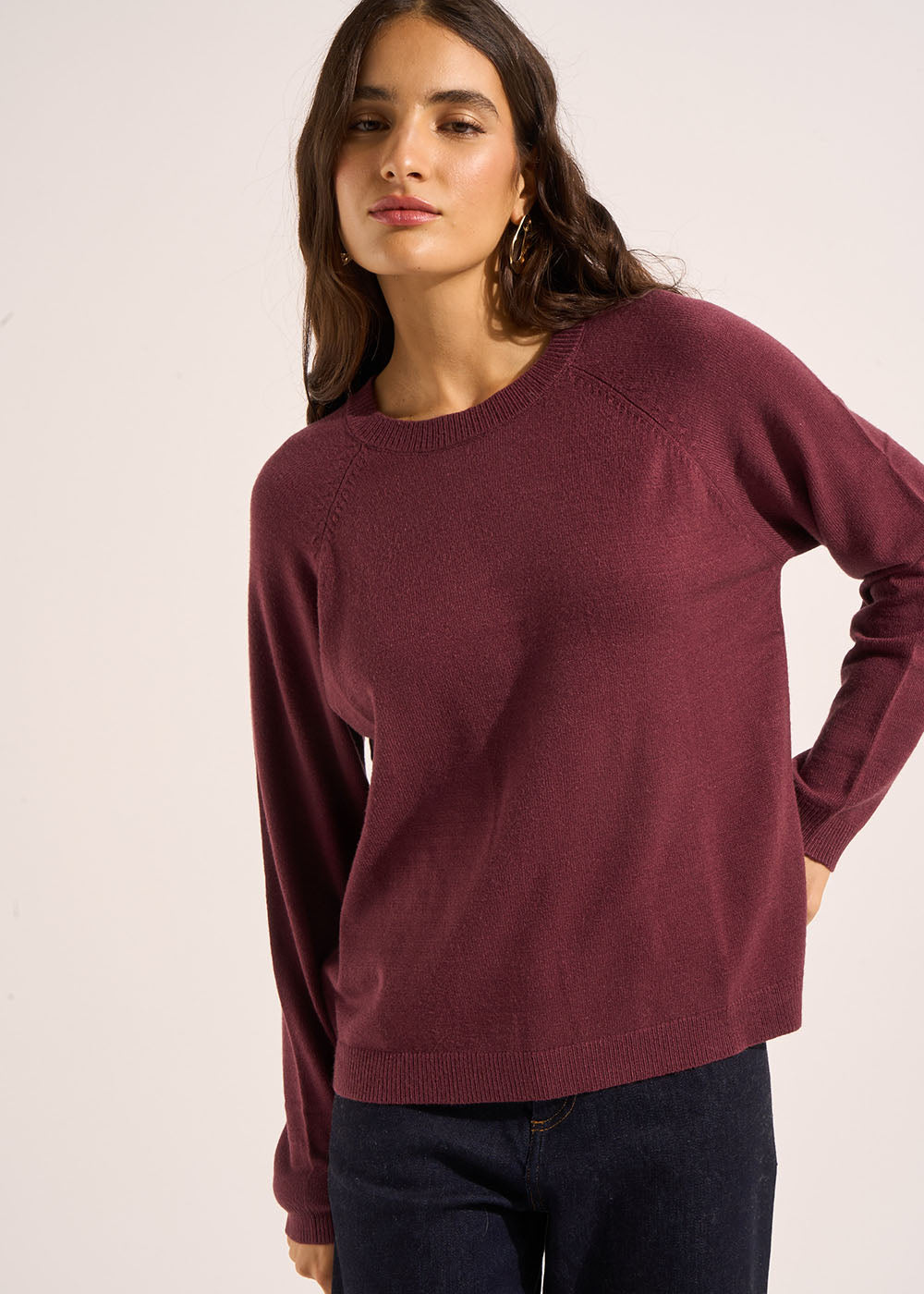 Round neck jumper with long sleeves - Sud Express - 5 - Sud Express