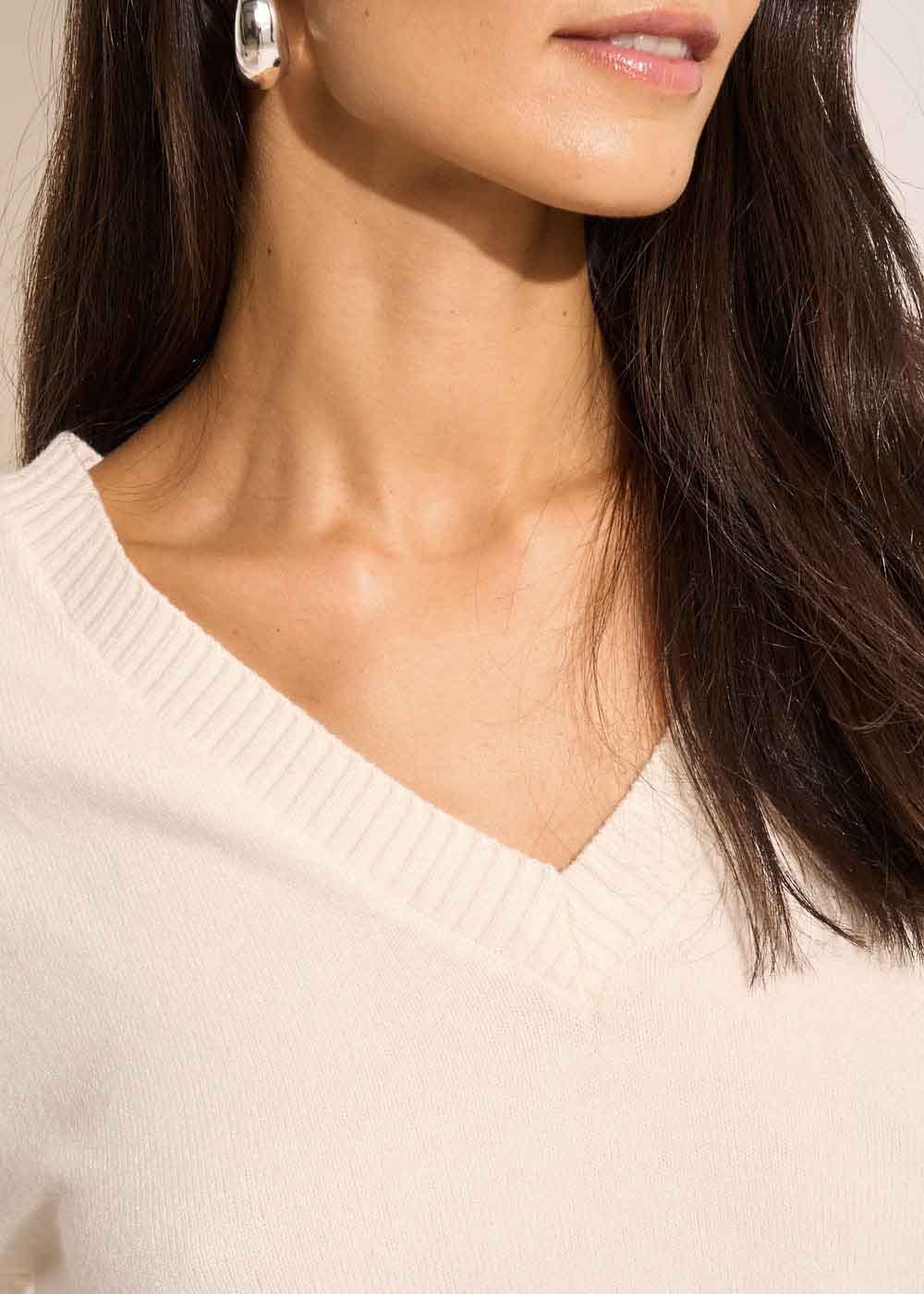 MANOR Boxy V-neck sweater - 2 - Sud Express - Sud Express