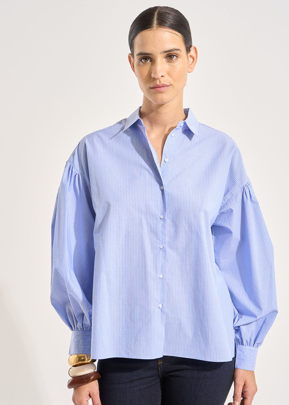 CALINOU Shirt with oversized volume - 1 - Sud Express - Sud Express