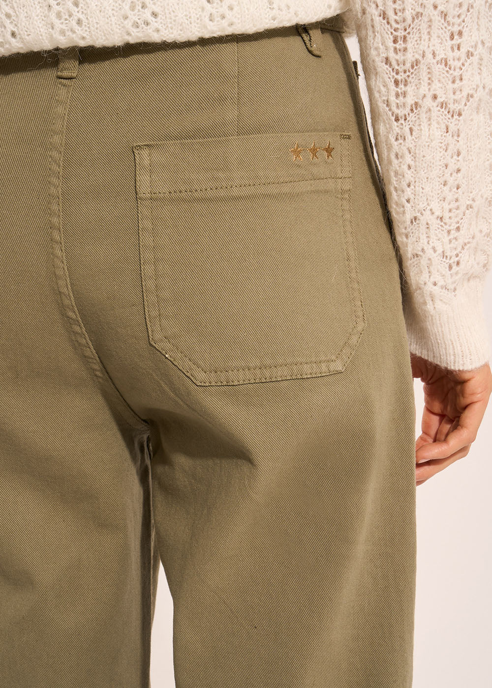 Cotton wide-leg trousers - Sud Express - 5 - Sud Express