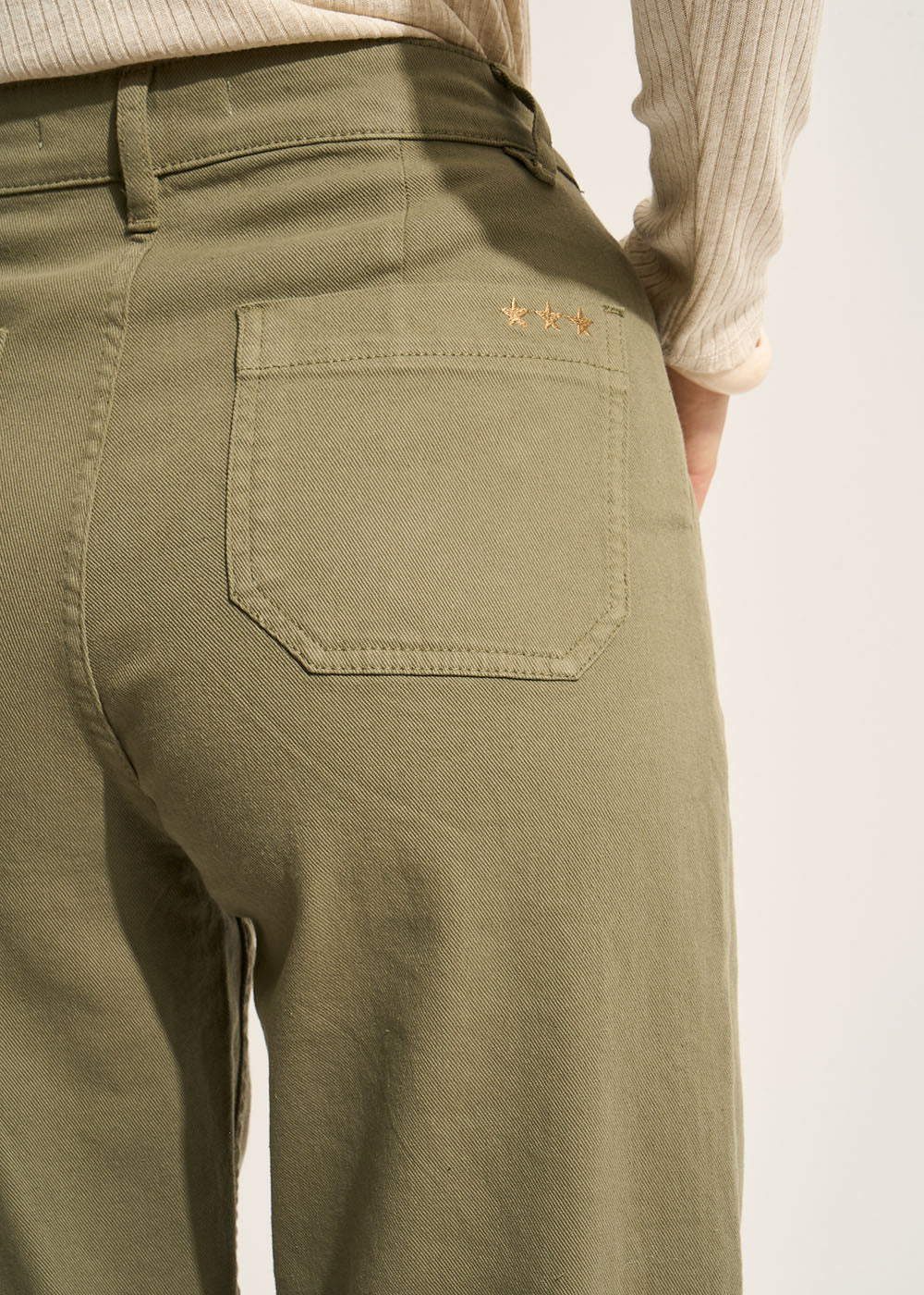 Cotton wide-leg trousers - Sud Express - 7 - Sud Express