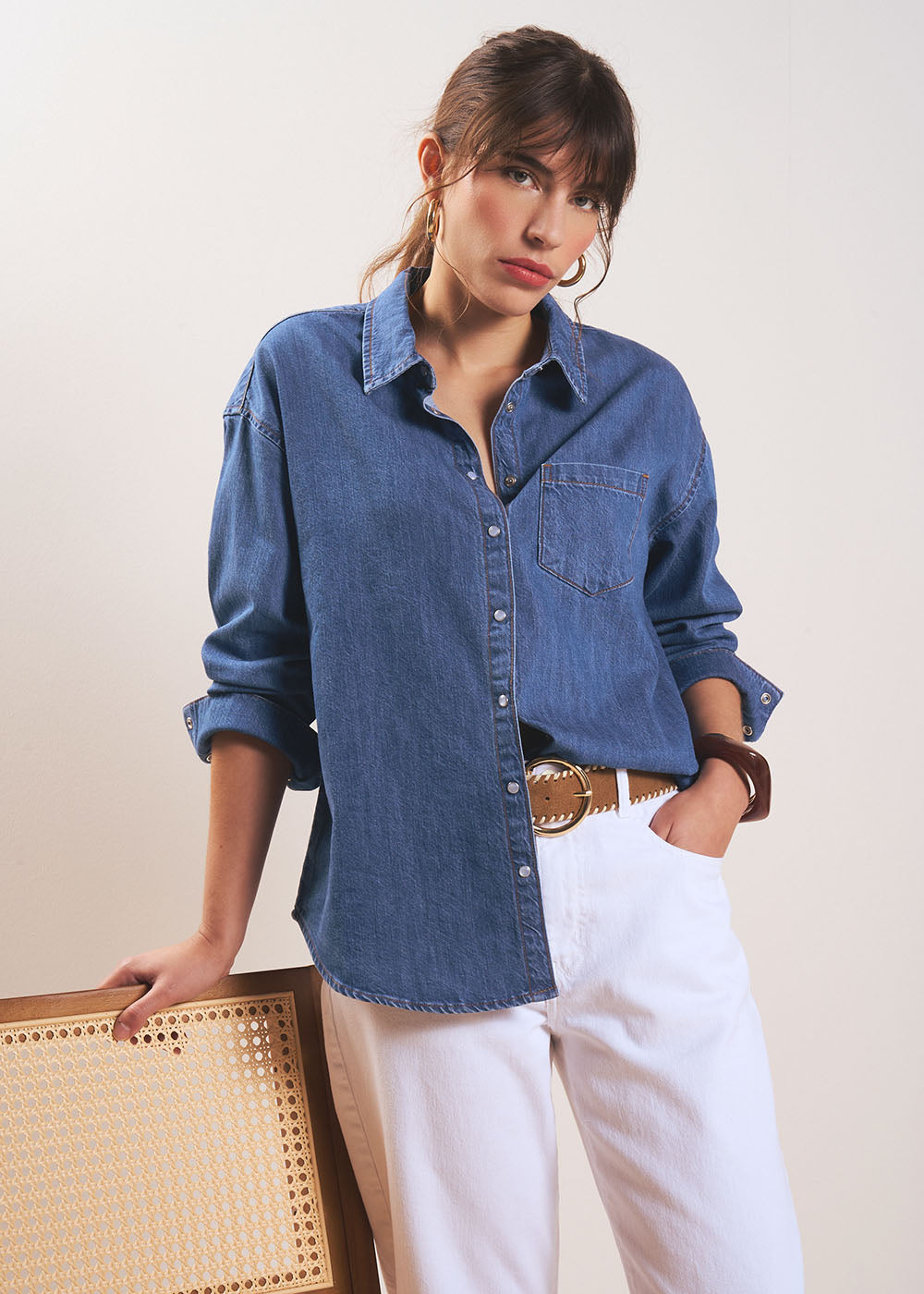 CURTIS Denim Shirt  - 1 - Sud Express - Sud Express