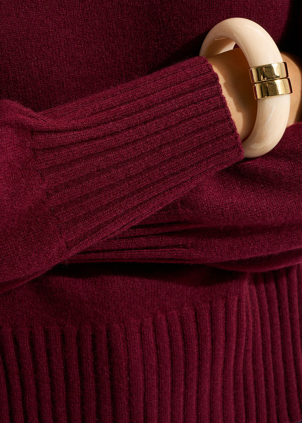 MONPAX Cashmere jumper, round neck, long sleeves - 4 - Sud Express - Sud Express