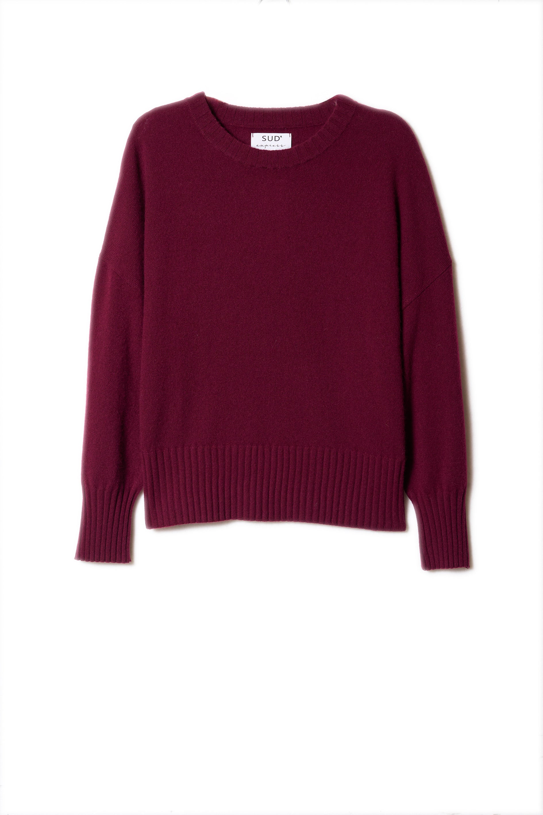 Cashmere jumper, round neck, long sleeves - Sud Express - 7 - Sud Express