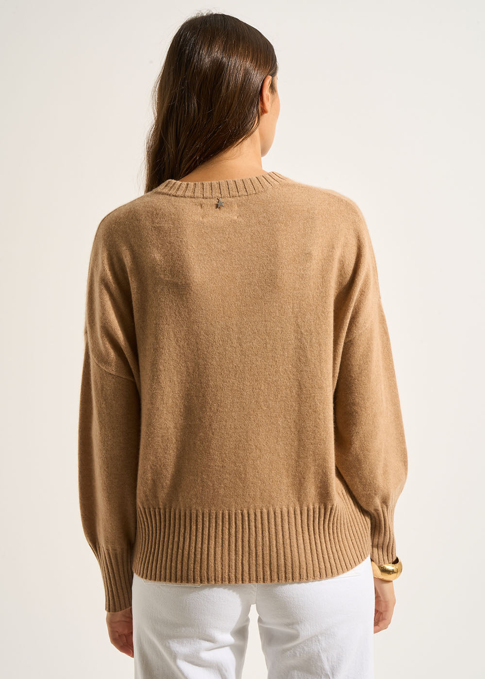 MONPAX Cashmere jumper, round neck, long sleeves - 3 - Sud Express - Sud Express