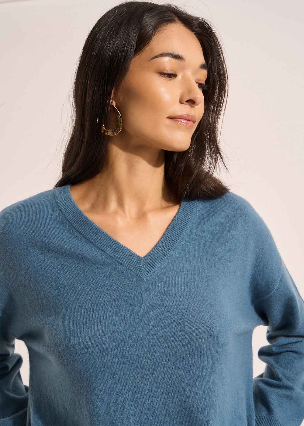 MAPOUPYNOU Long-sleeved cashmere V-neck jumper - 2 - Sud Express - Sud Express