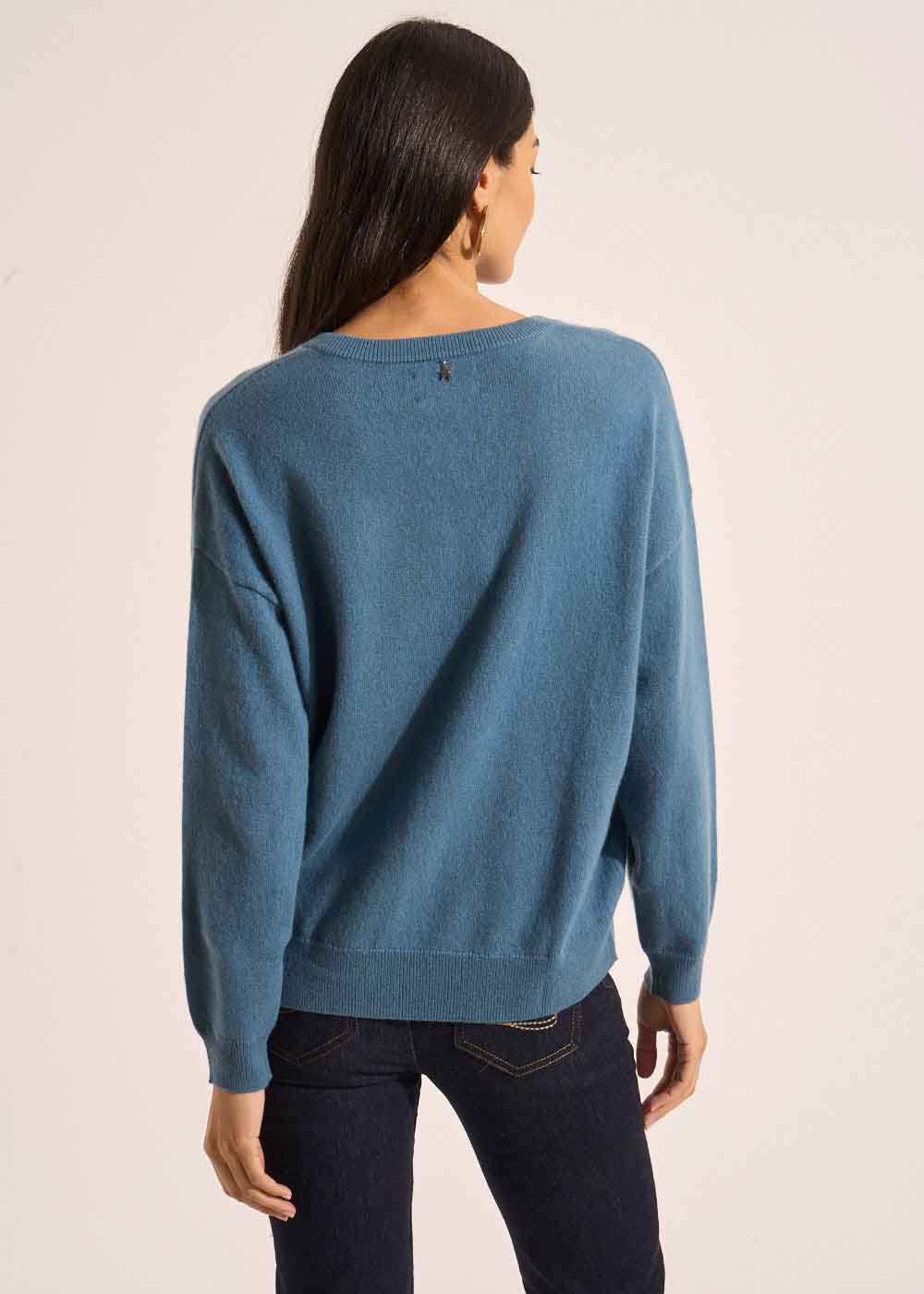 MAPOUPYNOU Long-sleeved cashmere V-neck jumper - 3 - Sud Express - Sud Express
