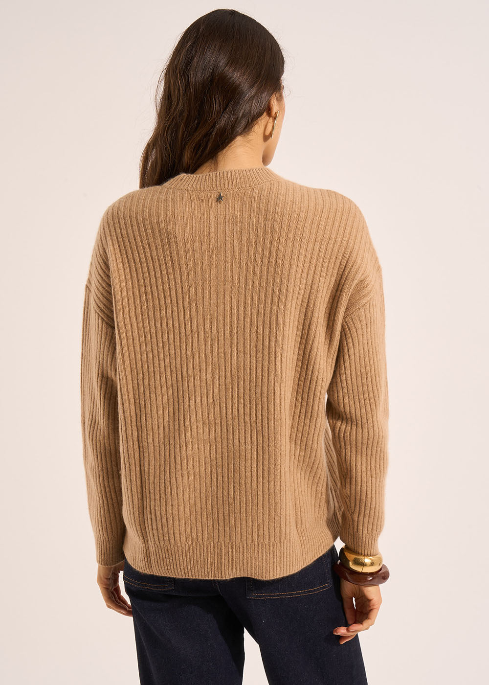 MELISANE Ribbed cashmere crew neck sweater - 3 - Sud Express - Sud Express