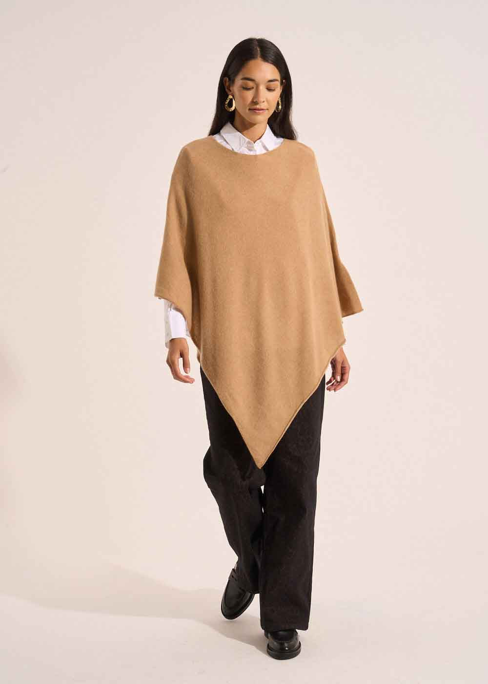 PAULENE Loose-fitting cashmere poncho - 4 - Sud Express - Sud Express