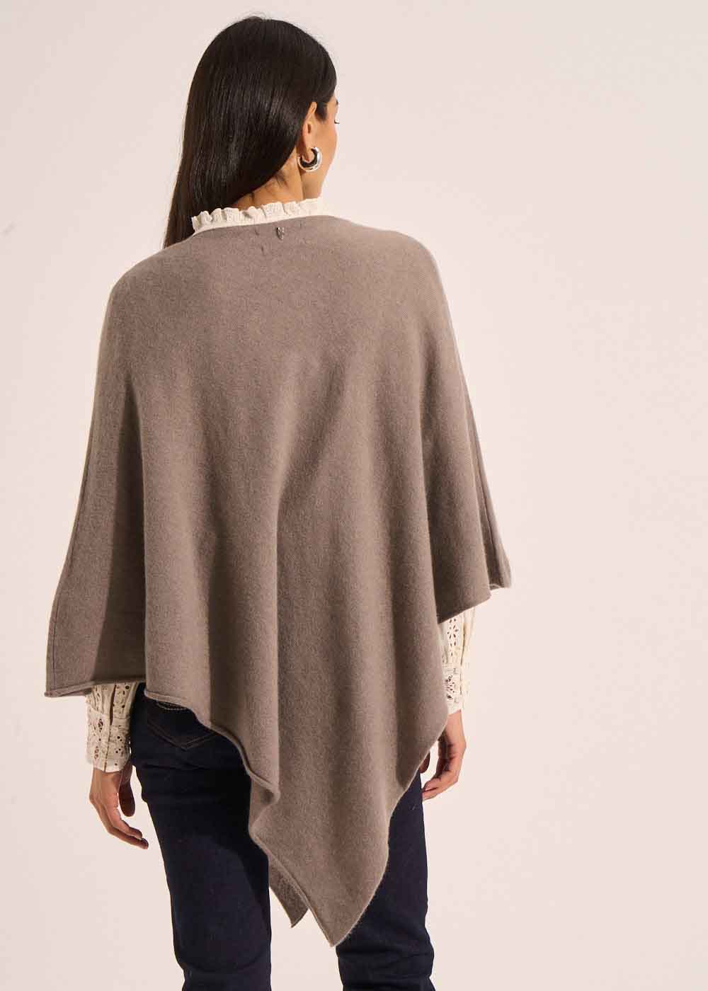 PAULENE Loose-fitting cashmere poncho - 3 - Sud Express - Sud Express