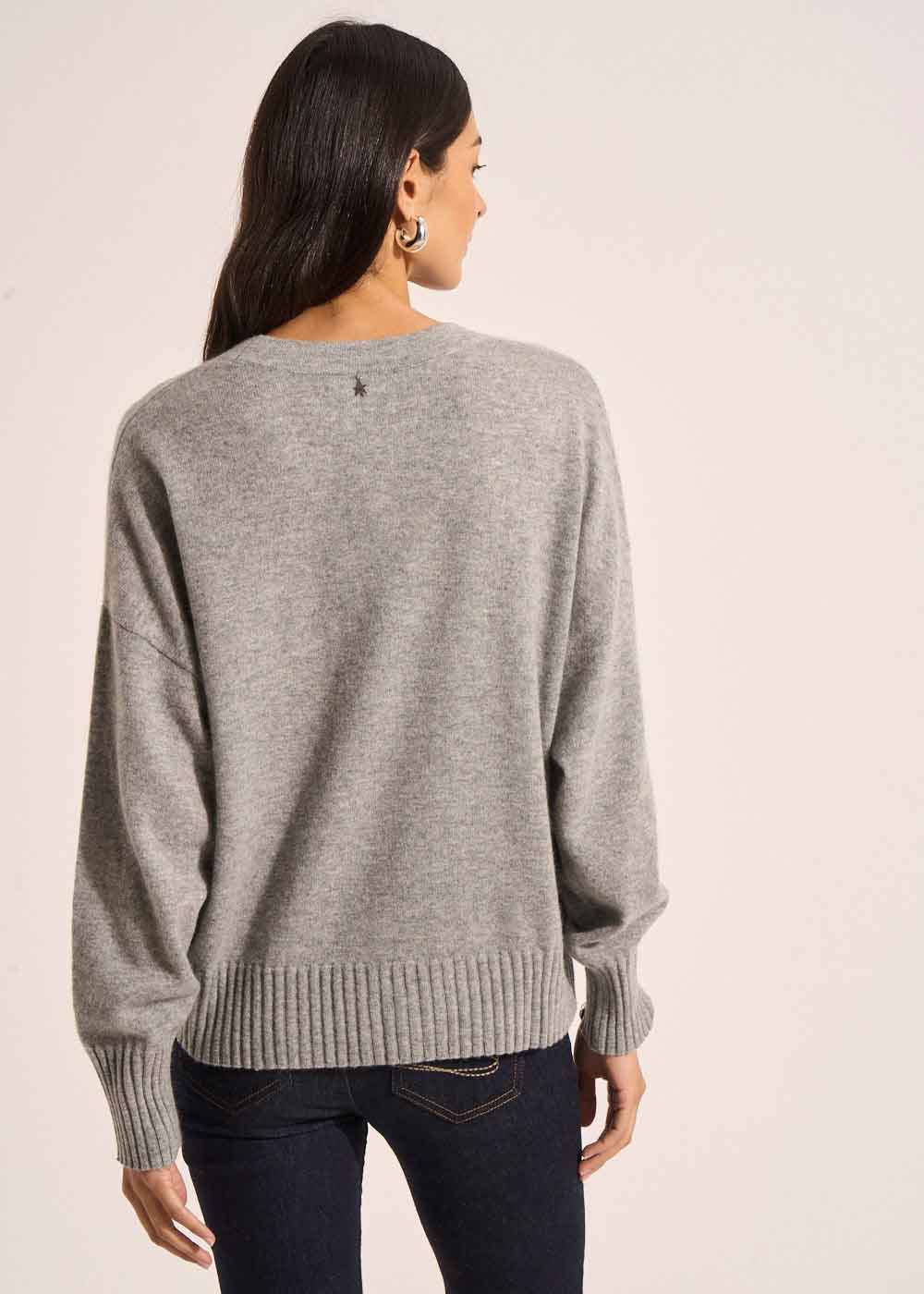 GRAMMAX Loose-fitting cashmere V-neck cardigan - 3 - Sud Express - Sud Express
