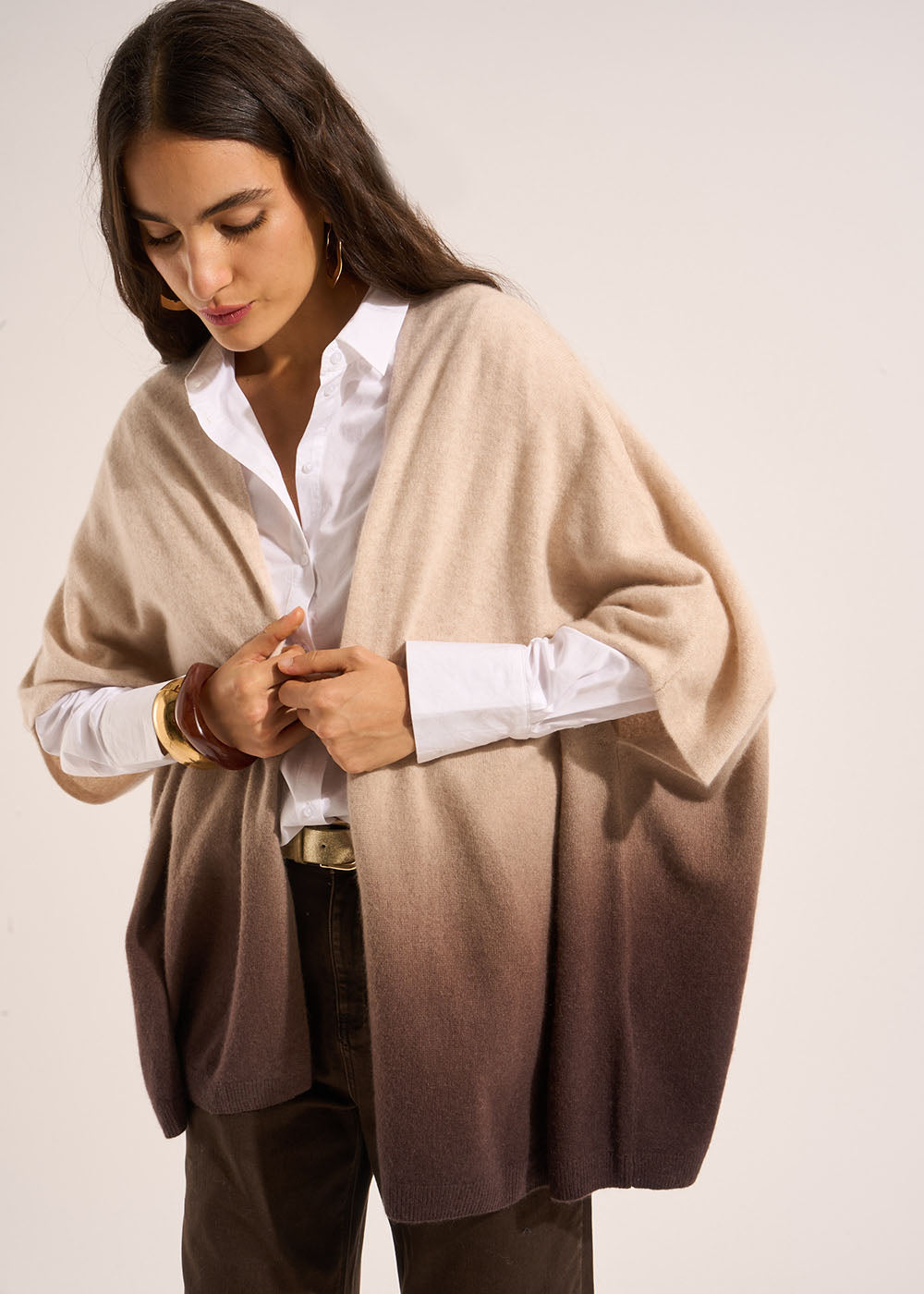 GATILA Sleeveless cashmere cardigan - 1 - Sud Express - Sud Express