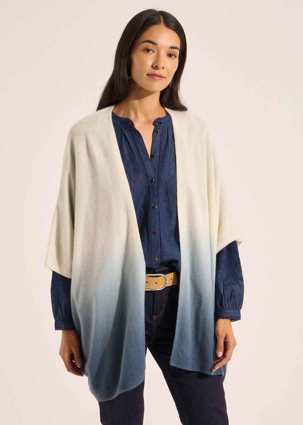 GATILA Sleeveless cashmere cardigan - 1 - Sud Express - Sud Express
