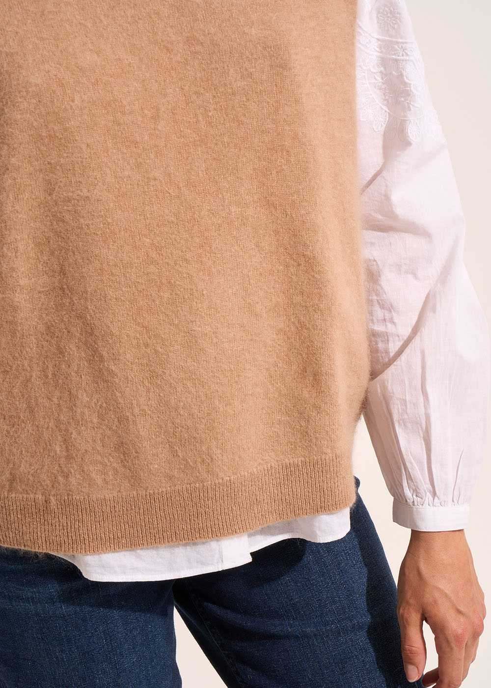 MARTHE Sleeveless round-neck jumper - 4 - Sud Express - Sud Express