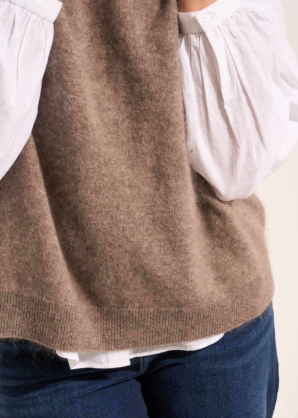 MARTHE Sleeveless round-neck jumper - 4 - Sud Express - Sud Express