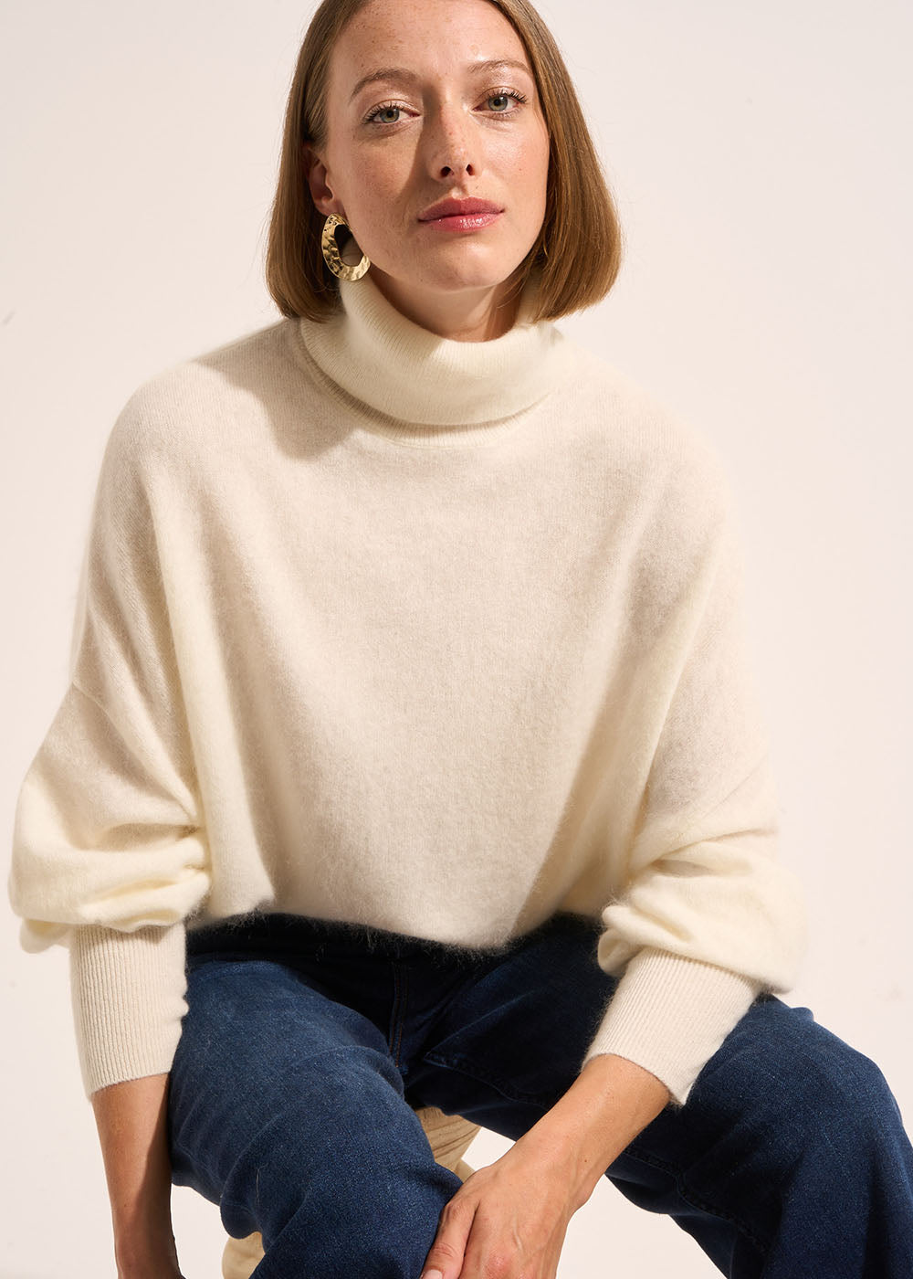 MARELLE Loose-fitting turtleneck jumper - 1 - Sud Express - Sud Express