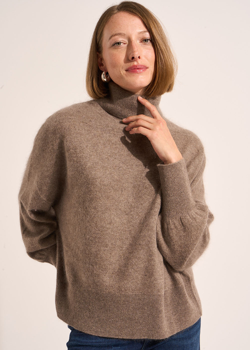 MARELLE Loose-fitting turtleneck jumper - 1 - Sud Express - Sud Express