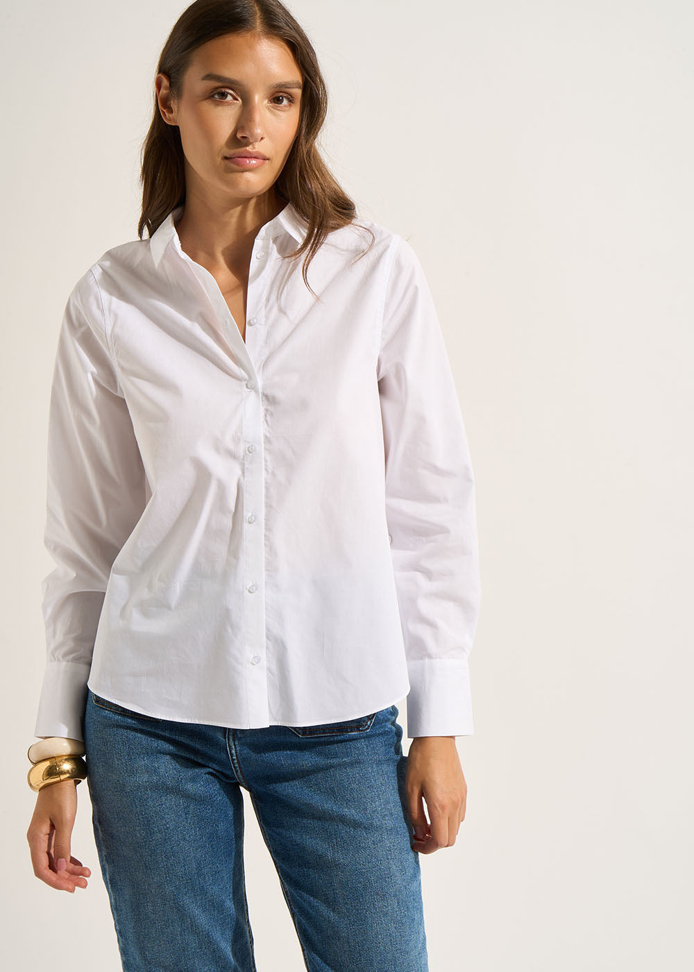 CORMALONA Long-sleeved straight-cut shirt - 1 - Sud Express - Sud Express