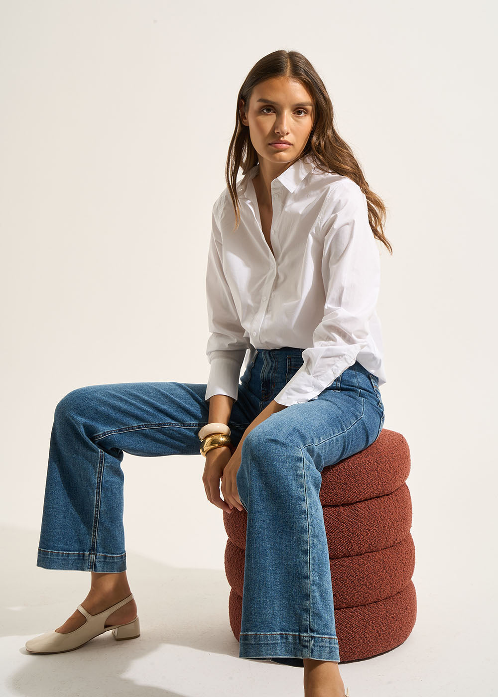 Long-sleeved straight-cut shirt - Sud Express - 6 - Sud Express