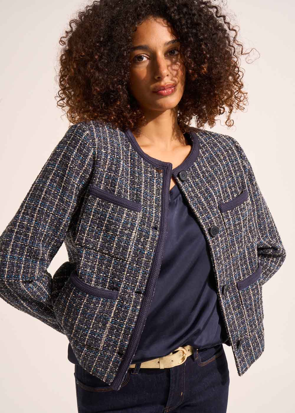 Short tweed jacket - Sud Express - 5 - Sud Express