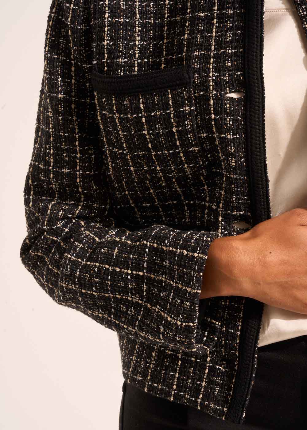 Short tweed jacket - Sud Express - 7 - Sud Express