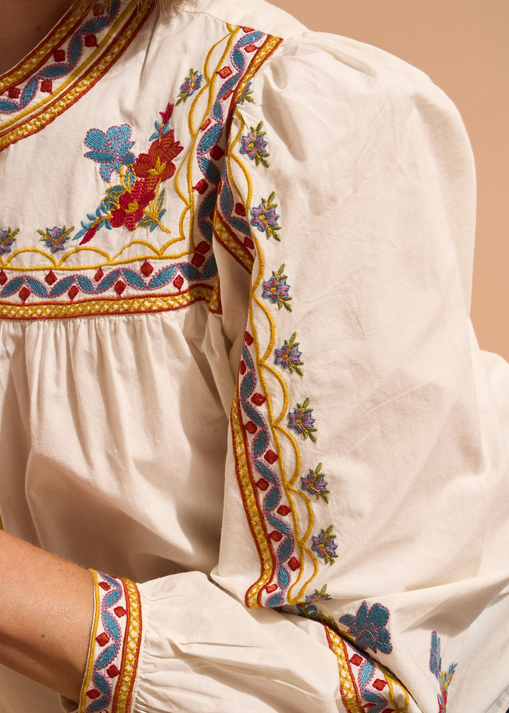 Cotton poplin blouse - Sud Express - 6 - Sud Express