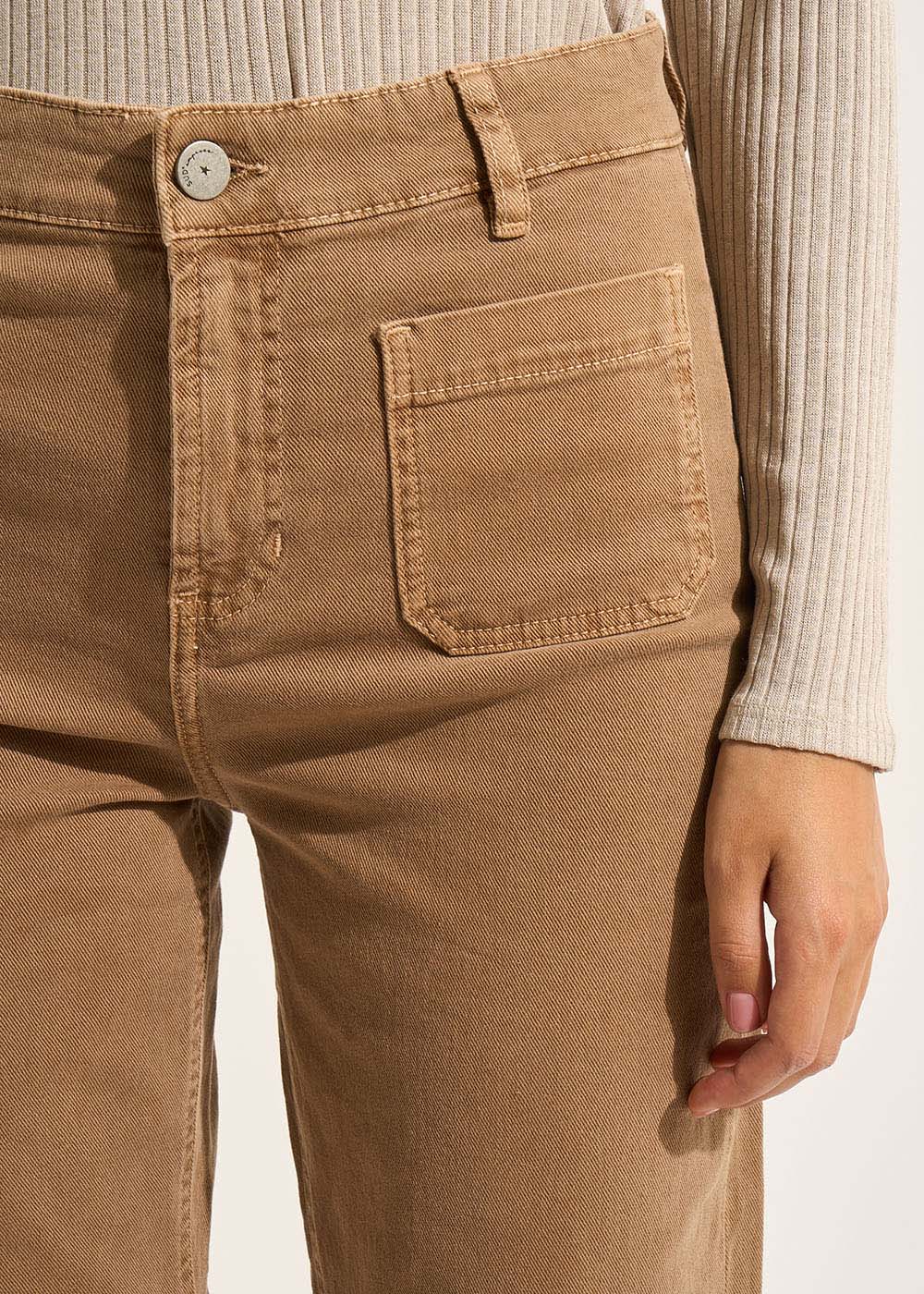 STACY High-waisted cotton trousers - 2 - Sud Express - Sud Express