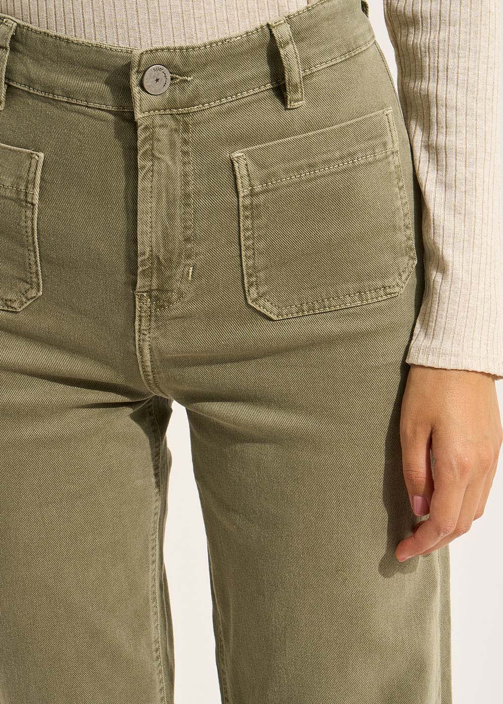 STACY High-waisted cotton trousers - 2 - Sud Express - Sud Express