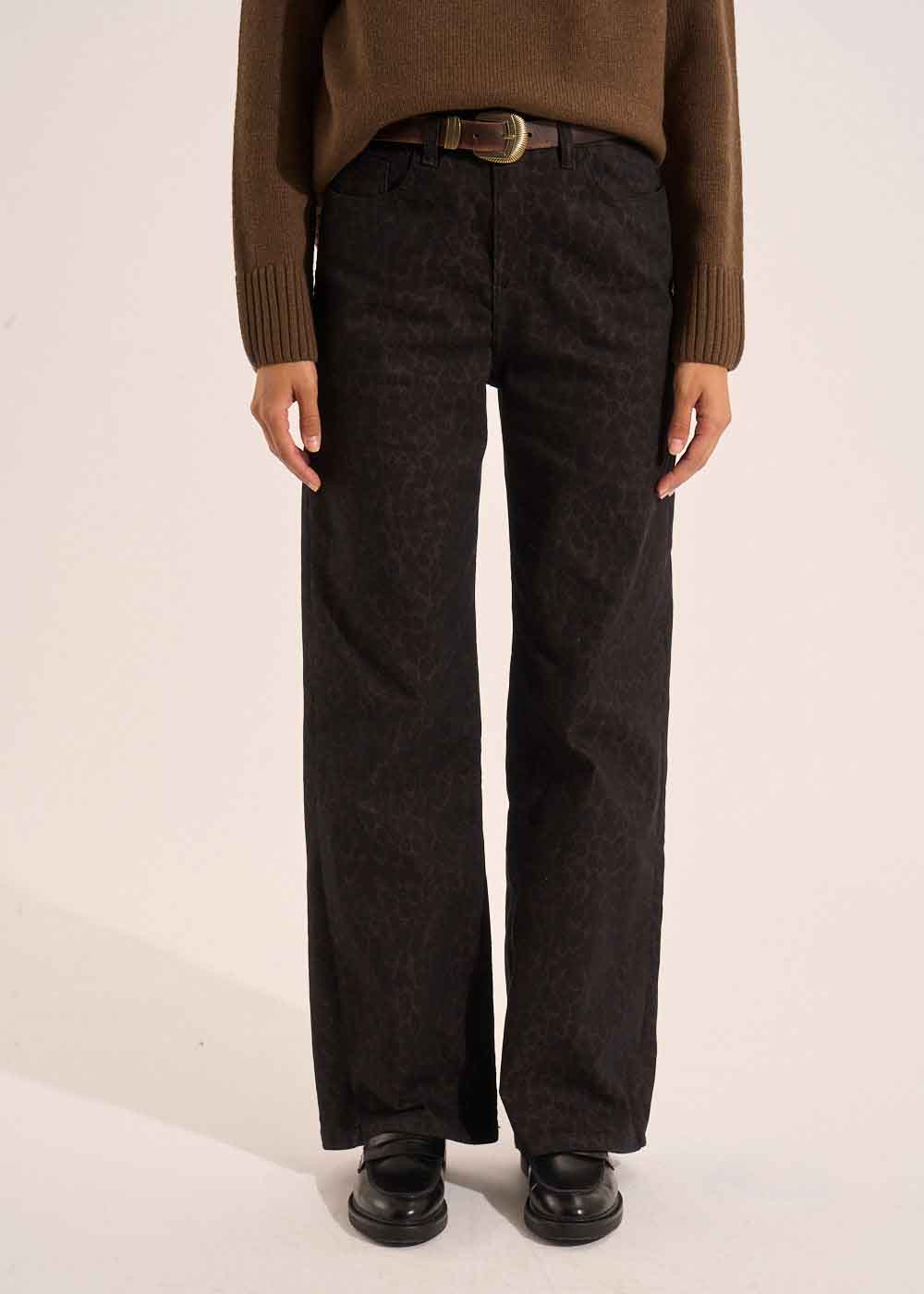 PARYLA Pantalon léopard jambe large - 2 - Sud Express - Sud Express