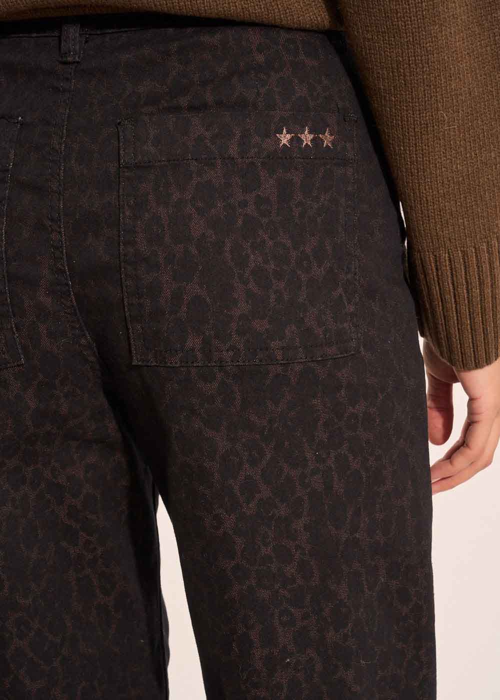 PARYLA Pantalon léopard jambe large - 4 - Sud Express - Sud Express