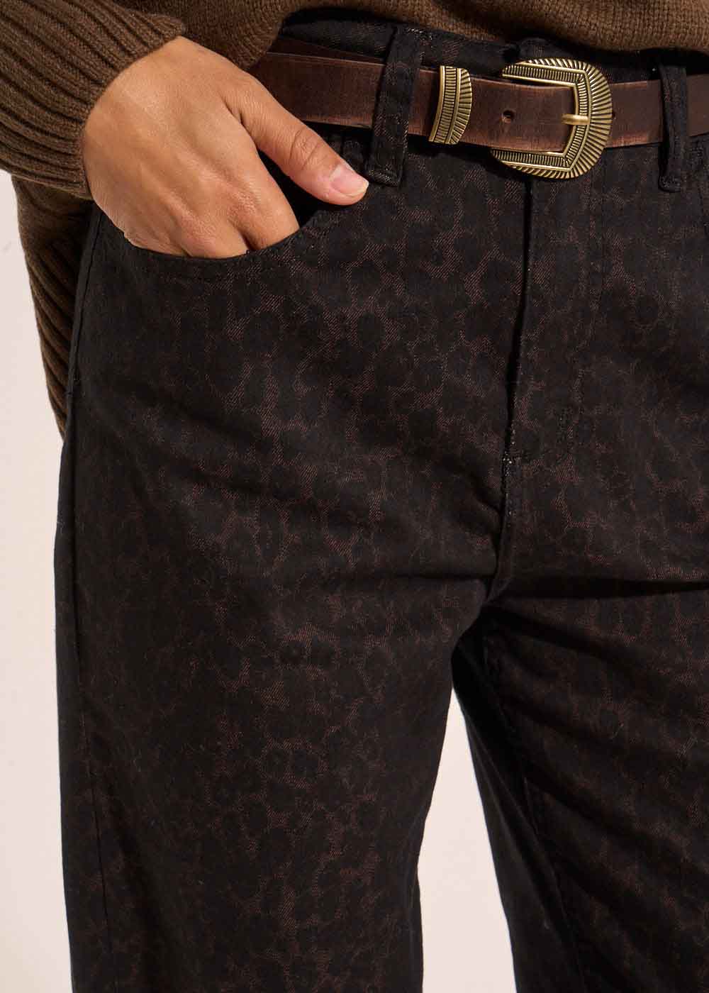 Pantalon léopard jambe large - Sud Express - 5 - Sud Express