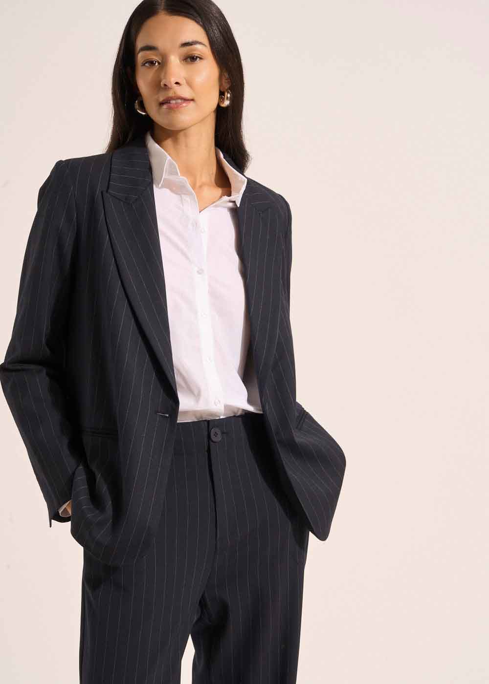 VALERIANE Striped tailored jacket - 1 - Sud Express - Sud Express