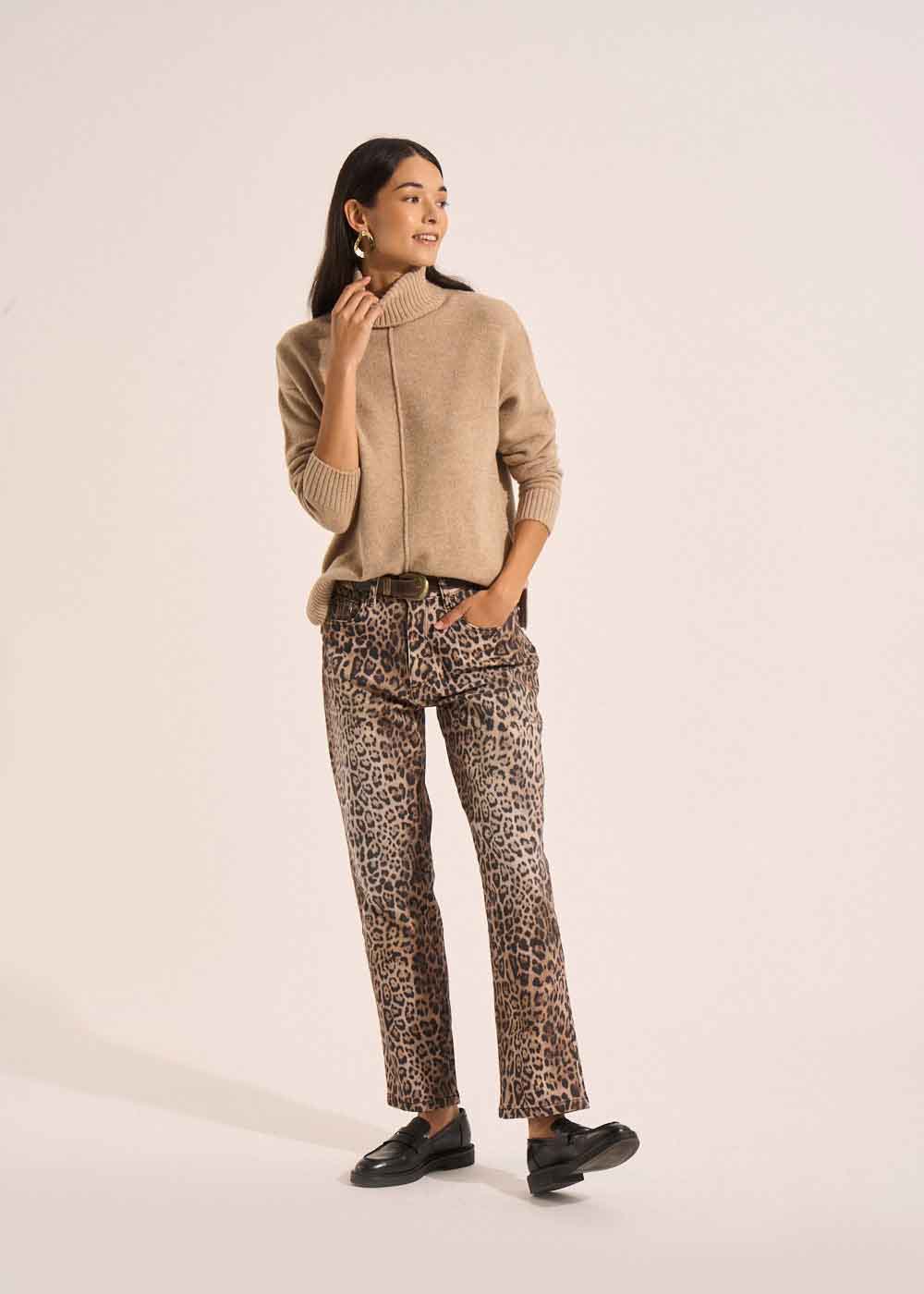 PILA Leopard print trousers - 1 - Sud Express - Sud Express