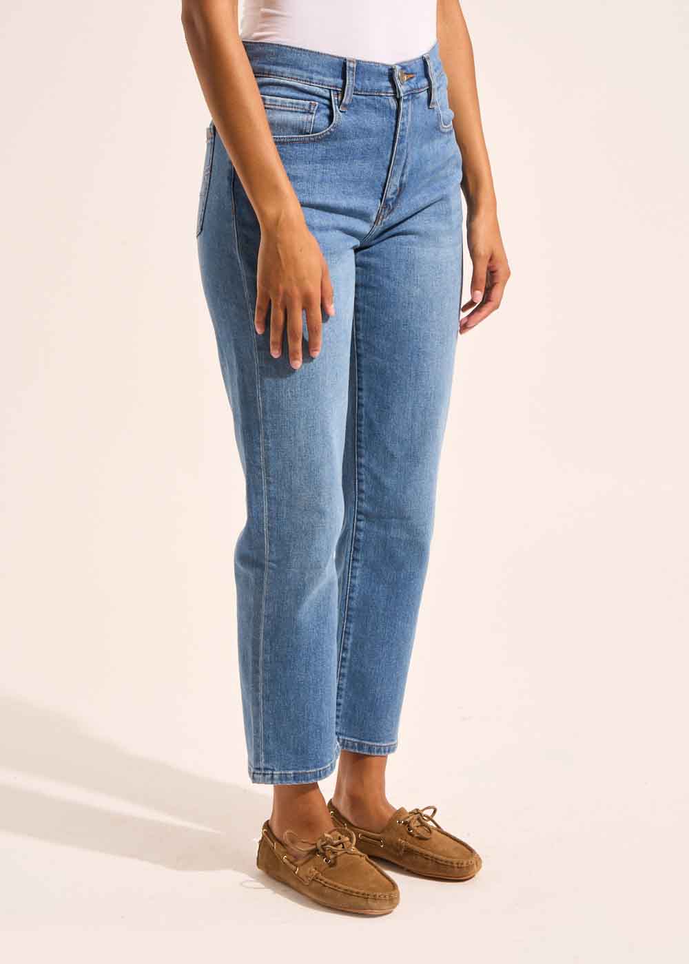 5-pocket straight-leg jeans - Sud Express - 5 - Sud Express