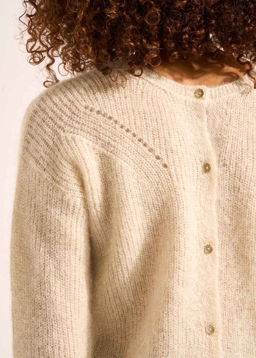 Shimmering knit cardigan - Sud Express - 2 - Sud Express
