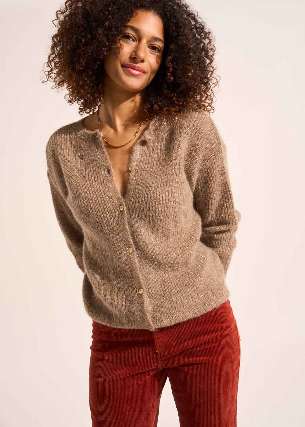 GATTYCOX Shimmering knit cardigan - 1 - Sud Express - Sud Express