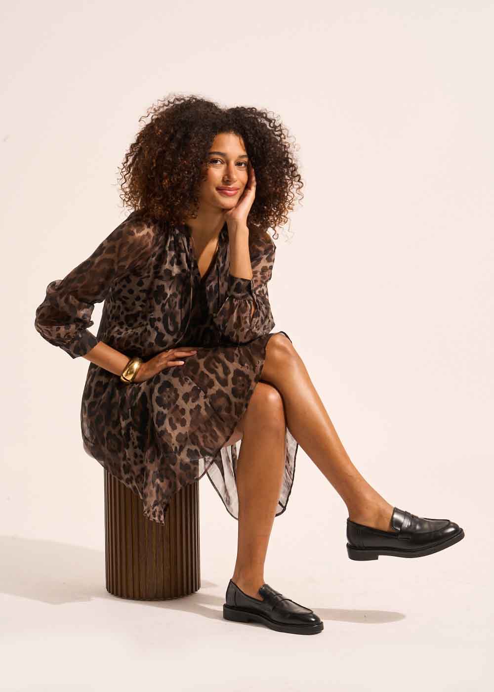 RAMOKA Leopard short dress - 1 - Sud Express - Sud Express