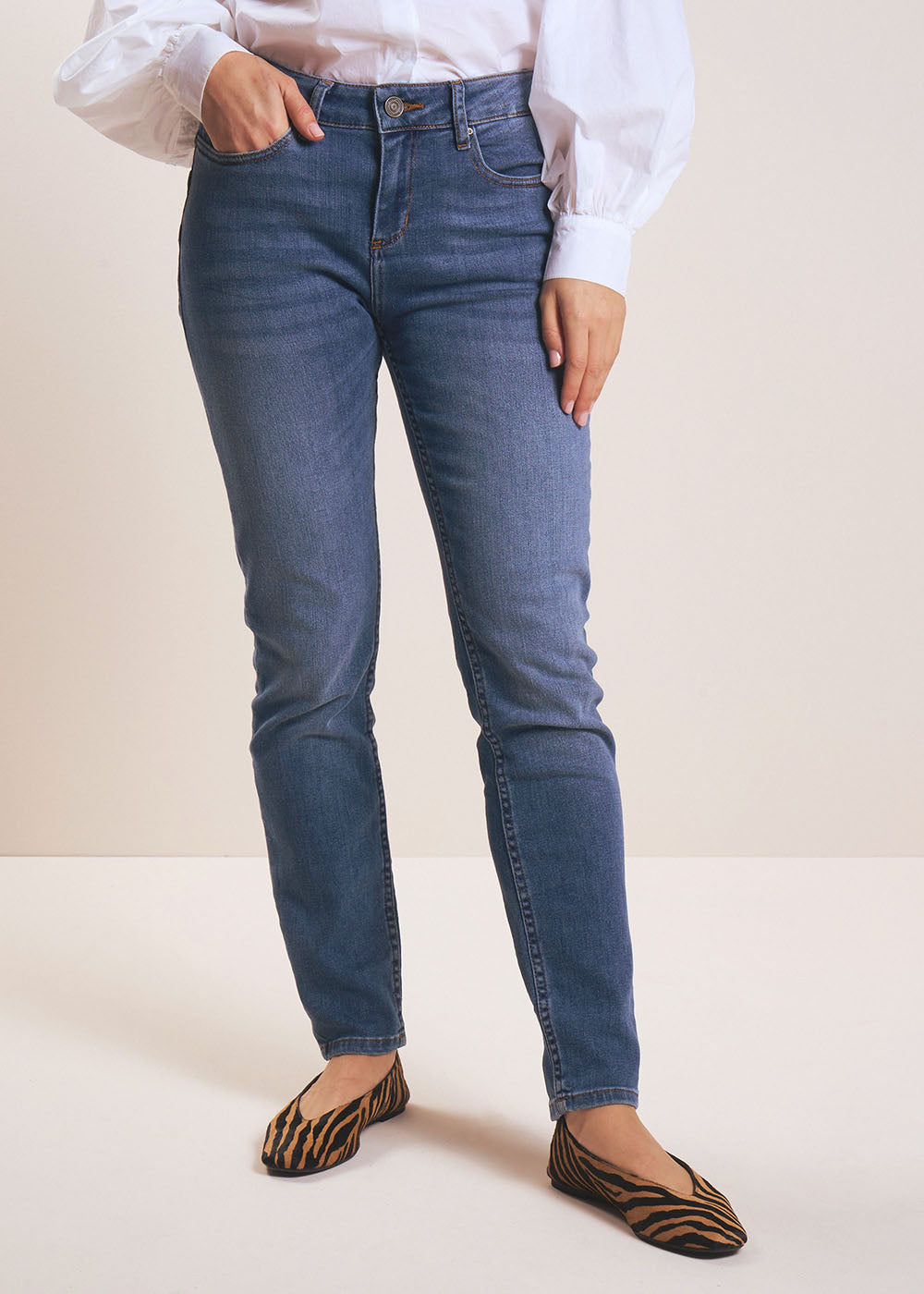 Five-pocket slim jeans - Sud Express - 2 - Sud Express