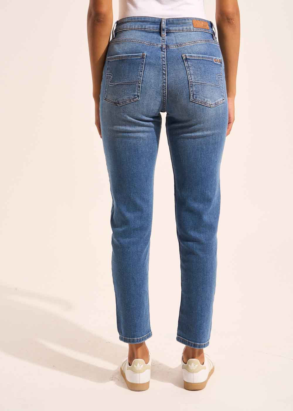 BEN MEDIUM STONE Five-pocket boyfriend jeans - 3 - Sud Express - Sud Express