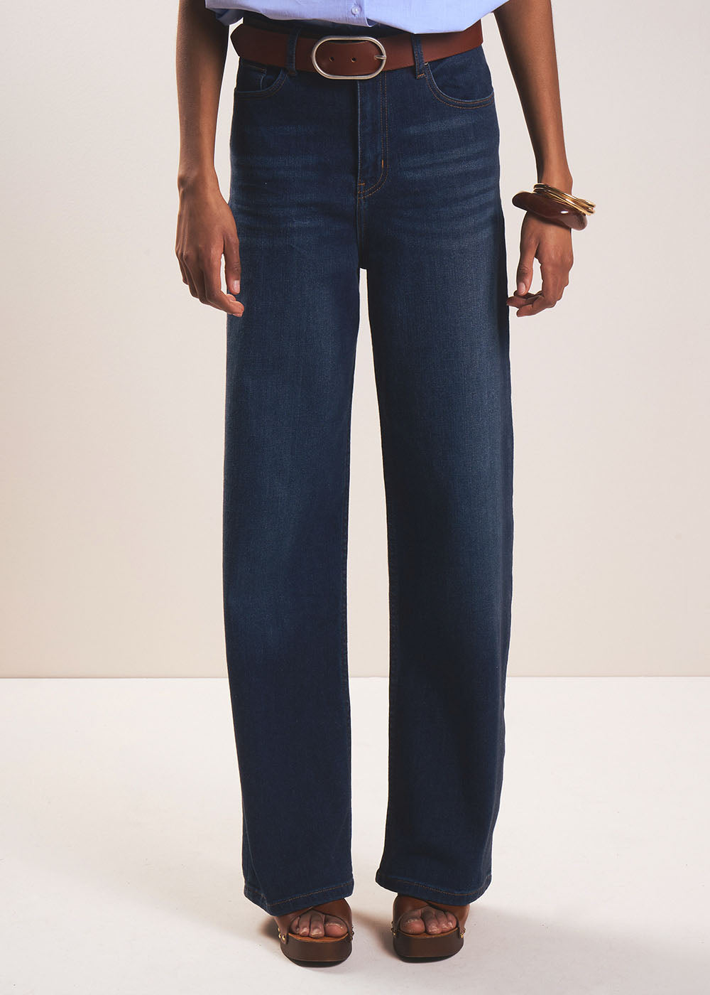 CARLA High-waisted wide-leg jeans - 2 - Sud Express - Sud Express