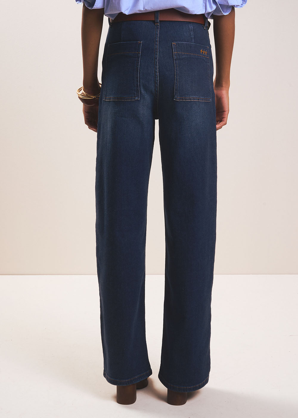 High-waisted wide-leg jeans - Sud Express - 3 - Sud Express
