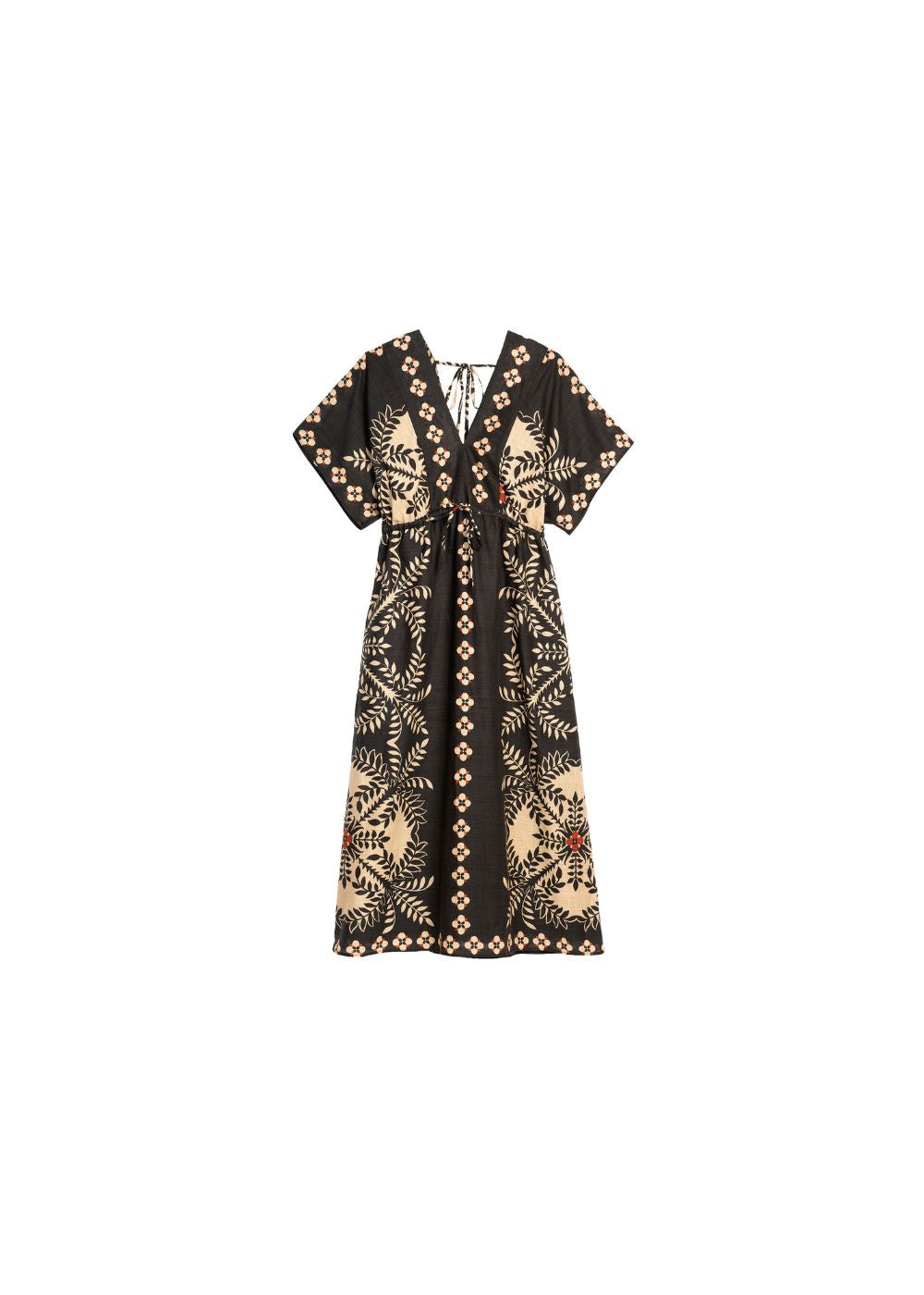 Long dress with placed print - Sud Express - 7 - Sud Express