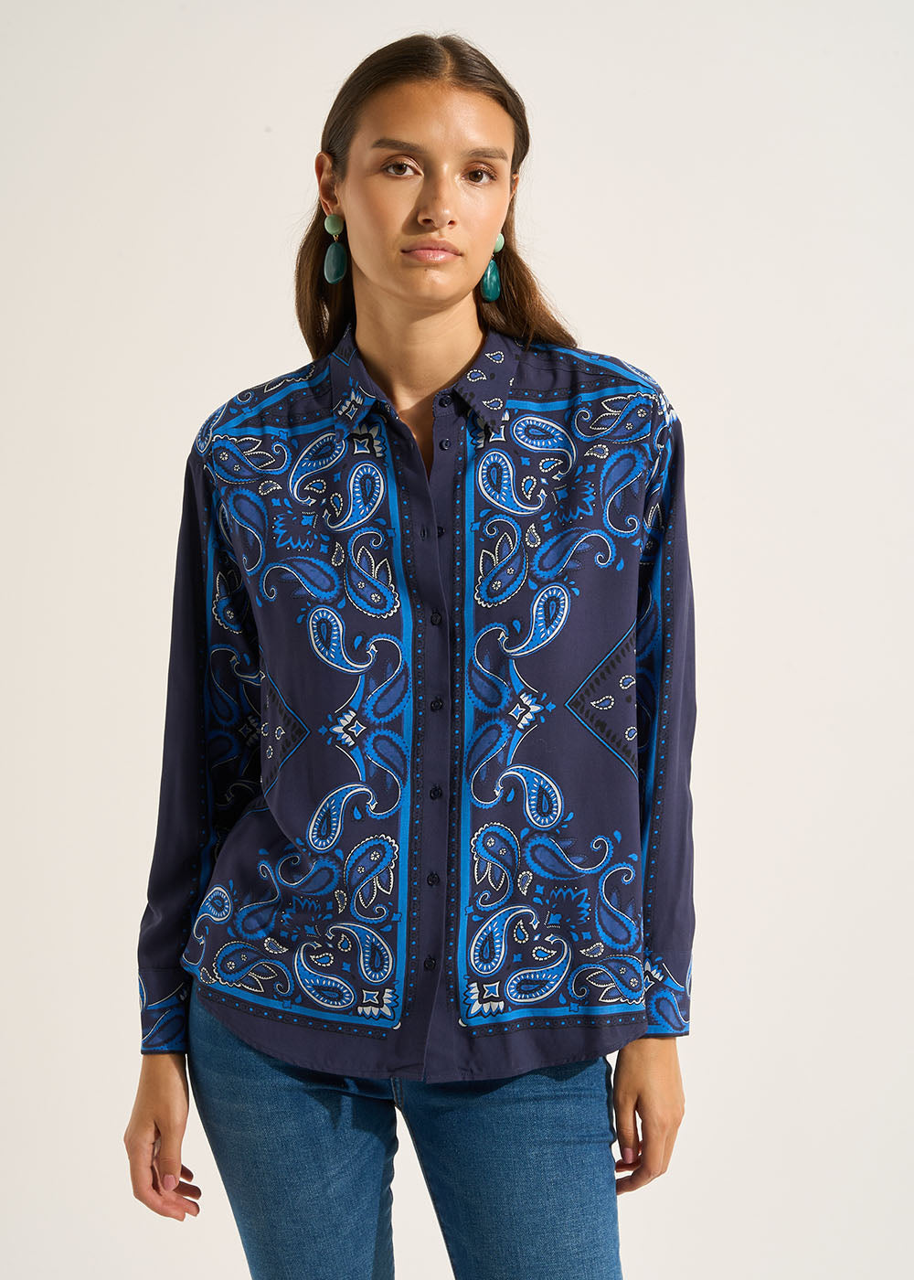 CANIKA Long-sleeved printed shirt - 1 - Sud Express - Sud Express