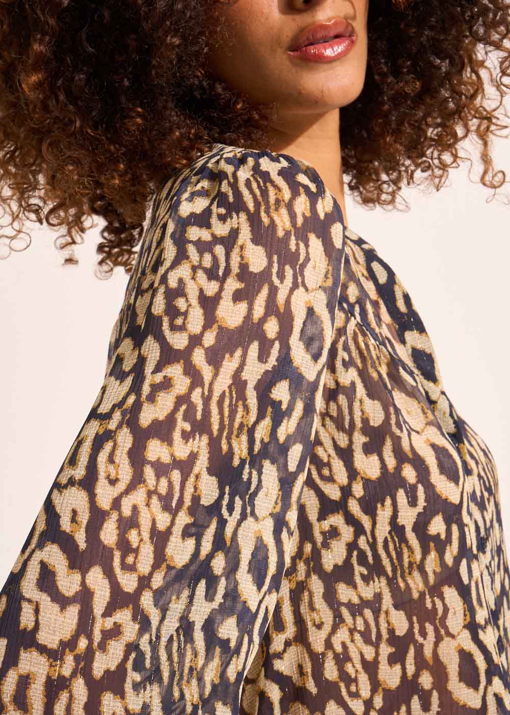 TIYA Leopard printed blouse - 1 - Sud Express - Sud Express