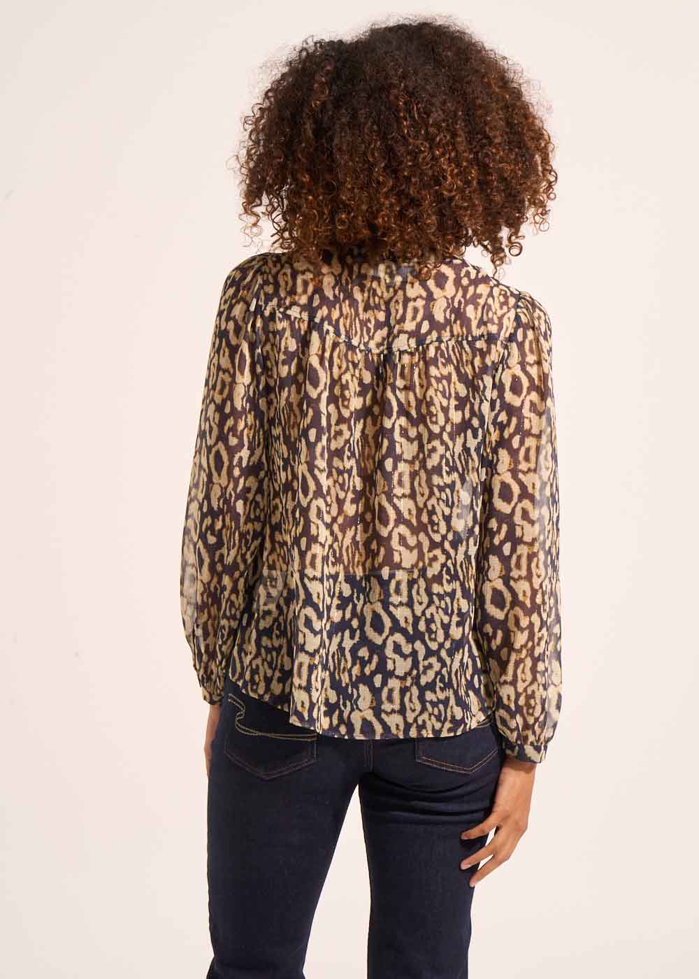 TIYA Leopard printed blouse - 2 - Sud Express - Sud Express